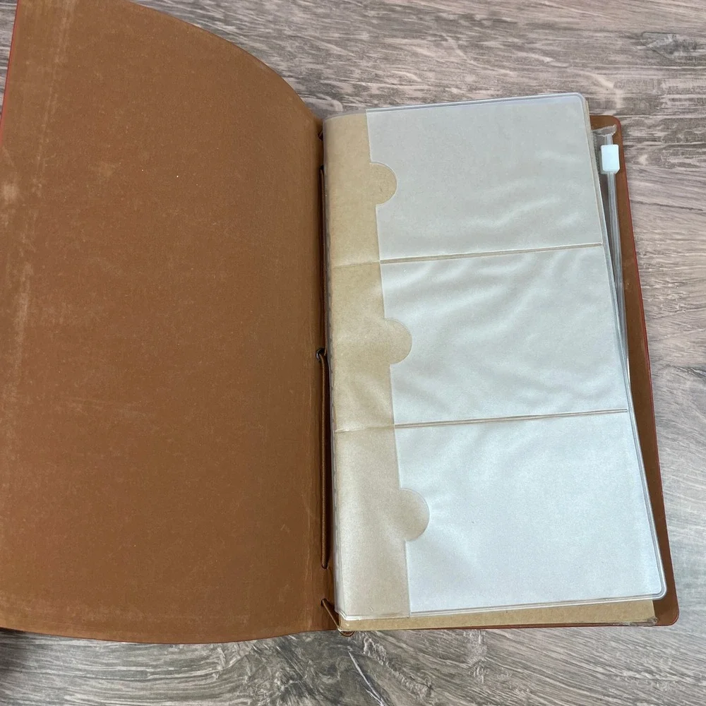 Unbranded To My Sister Engraved Leather Journal Cognac Brown Refillable Travel